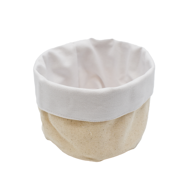 Panier en tissu - Blanc et beige Cosmétique naturel
