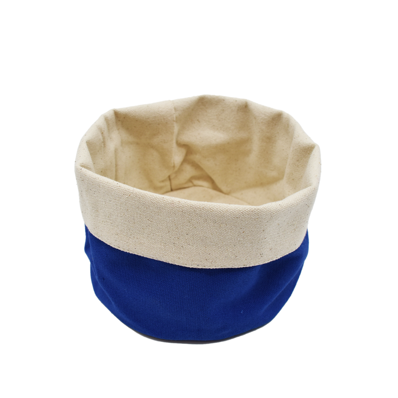 Panier en tissu - Bleu et beige Cosmétique naturel