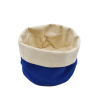 Panier en tissu - Bleu et beige Cosmétique naturel