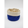 Panier en tissu - Bleu et beige Cosmétique naturel