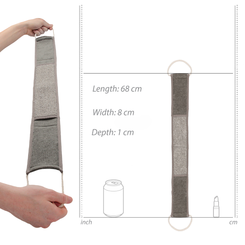 Sangle lave dos exfoliante en chanvre Touché