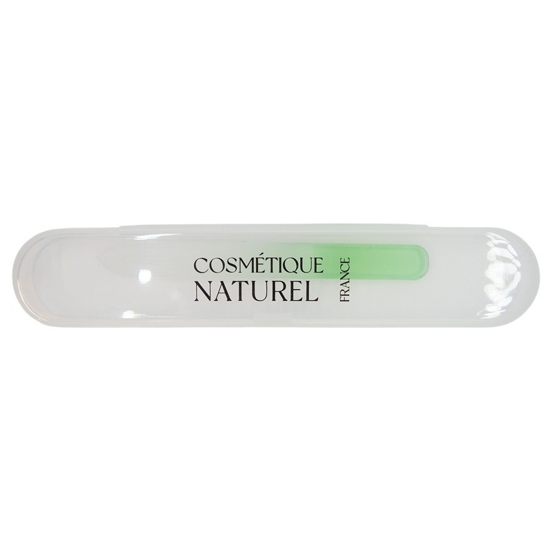 Lime à ongles verte en verre Cosmétique naturel