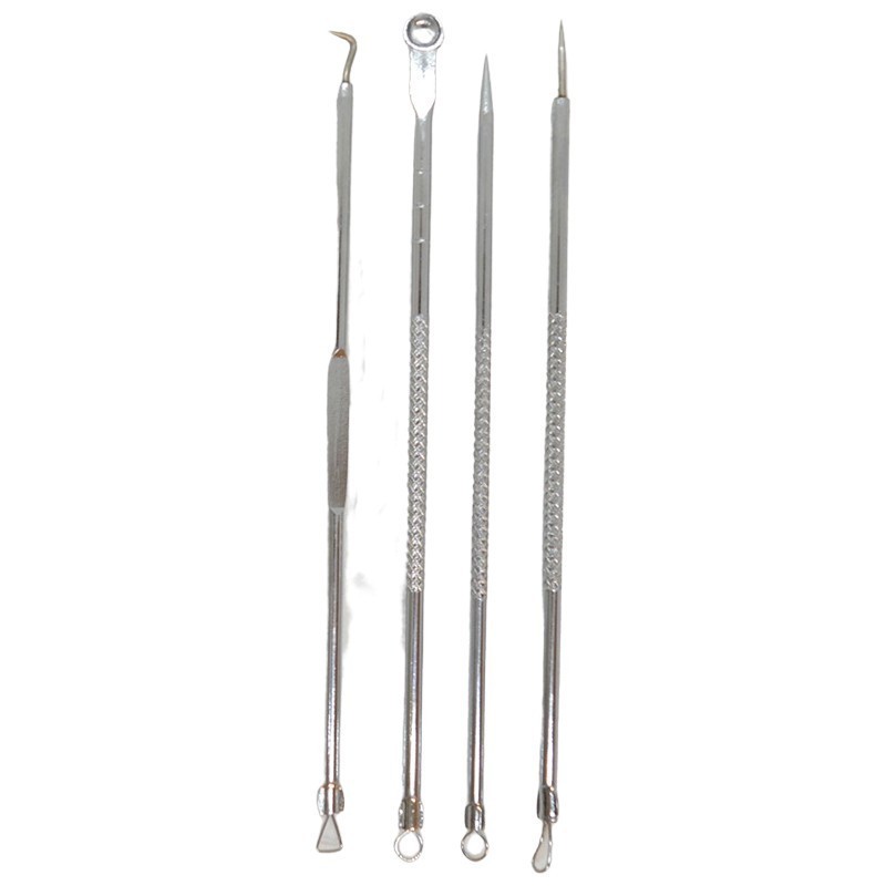 Kit de 4 extracteurs boutons et comédons  boitier Cosmétique naturel