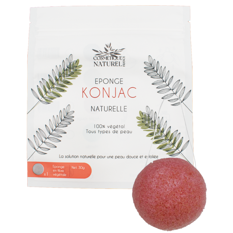 Éponge konjac rose Cosmétique naturel