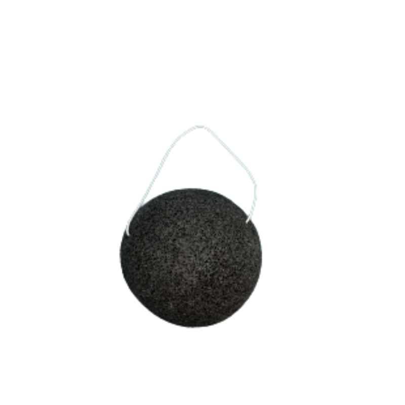Éponge konjac noire Cosmétique naturel