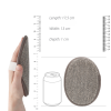 Éponge exfoliante en fibre de chanvre - ovale Touché