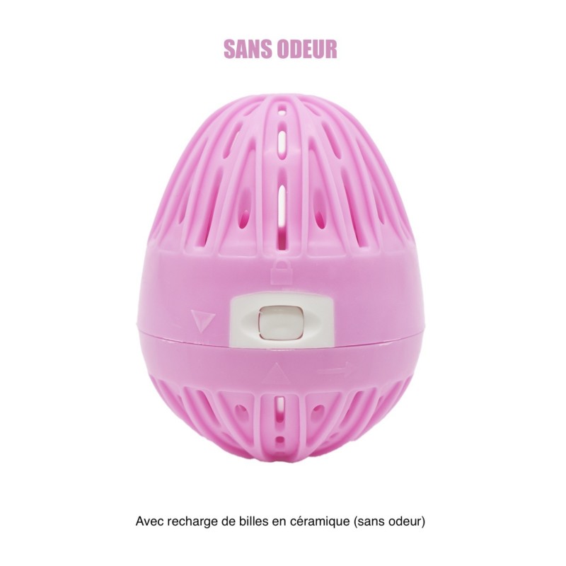 Boule de lavage machine à laver rose  recharge - Sans odeur Cosmétique naturel