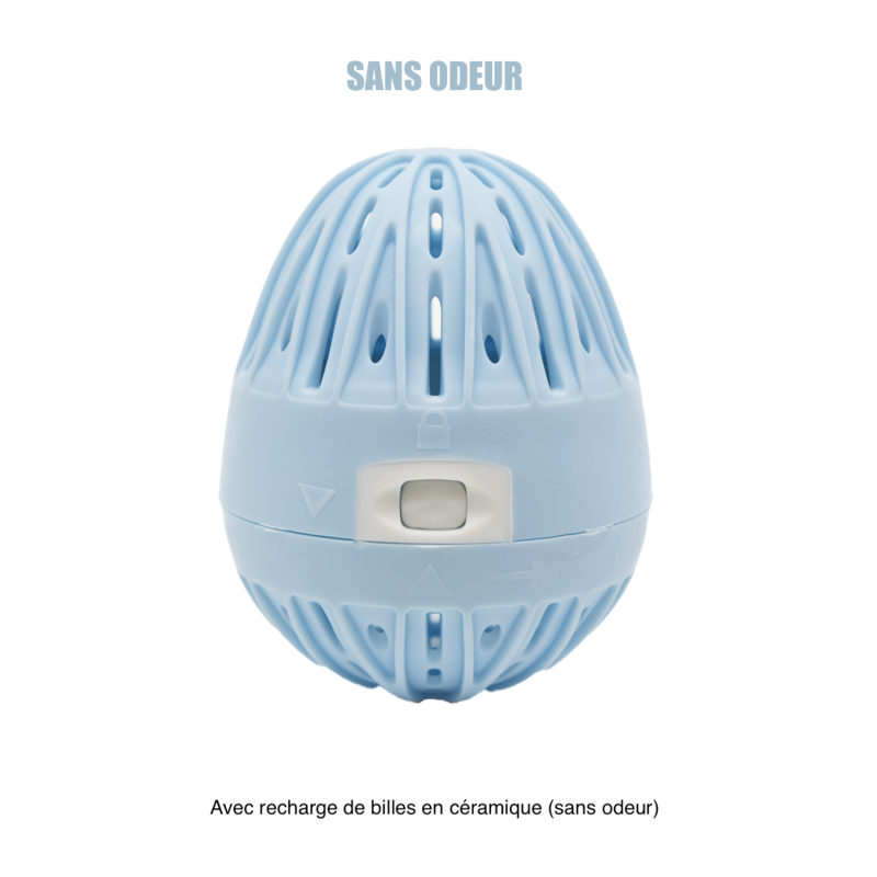 Boule de lavage machine à laver bleue  recharge - Sans odeur Cosmétique naturel