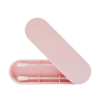 2 cotons tiges réutilisables  boite de rangement - Rose Cosmétique naturel