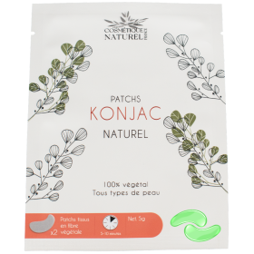 Patchs contours des yeux au Konjac - Aloé vera Cosmétique naturel