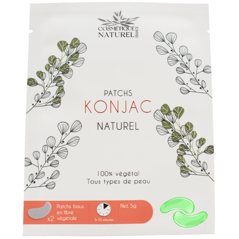 Patchs contours des yeux au Konjac - Aloé vera Cosmétique naturel