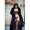 Ensemble 2 pièces bustier en dentelle et string noir - Mapalé Mapalé
