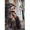 Ensemble 2 pièces bustier en dentelle et string noir - Mapalé Mapalé