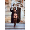 Ensemble 2 pièces bustier en dentelle et string noir - Mapalé Mapalé