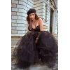Ensemble 2 pièces bustier en dentelle et string noir - Mapalé Mapalé