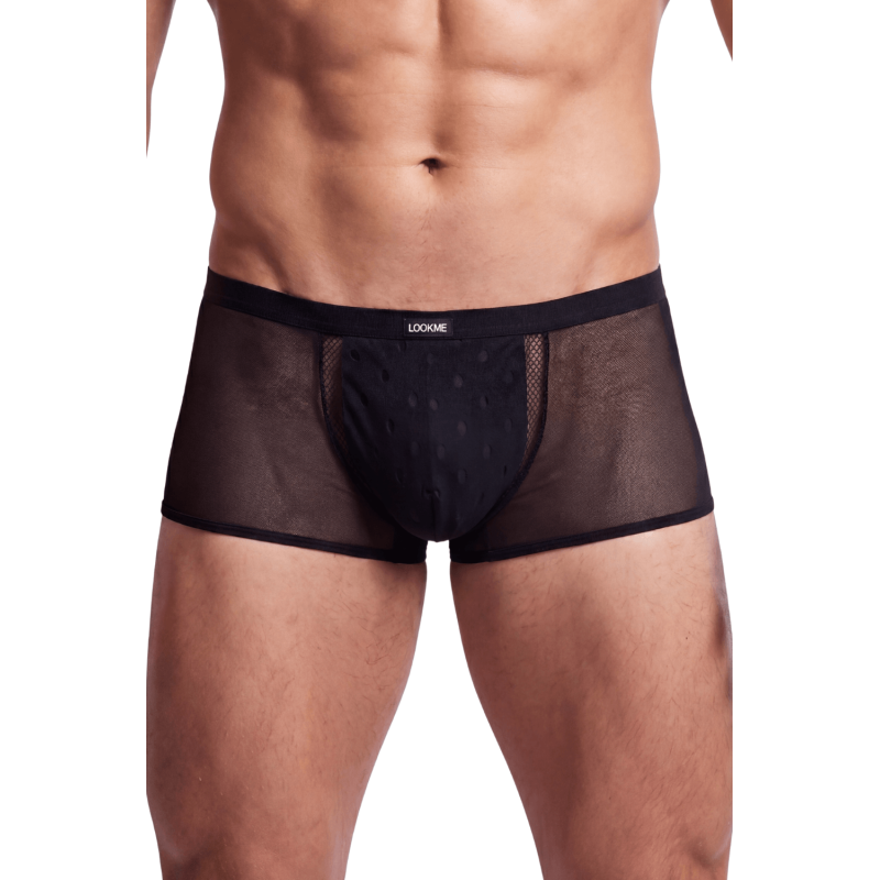 Boxer noir semi opaque Look Me