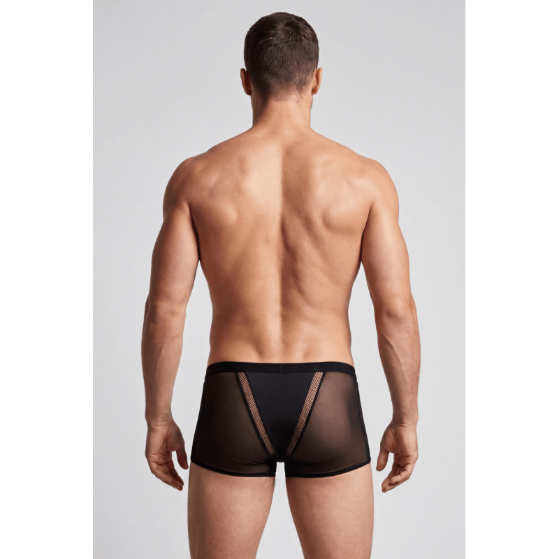 Boxer noir semi opaque Look Me