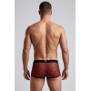 Boxer en résille imprimé léopard rouge Look Me