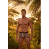 Boxer en résille imprimé léopard Look Me