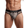 String en résille imprimé léopard gris Look Me