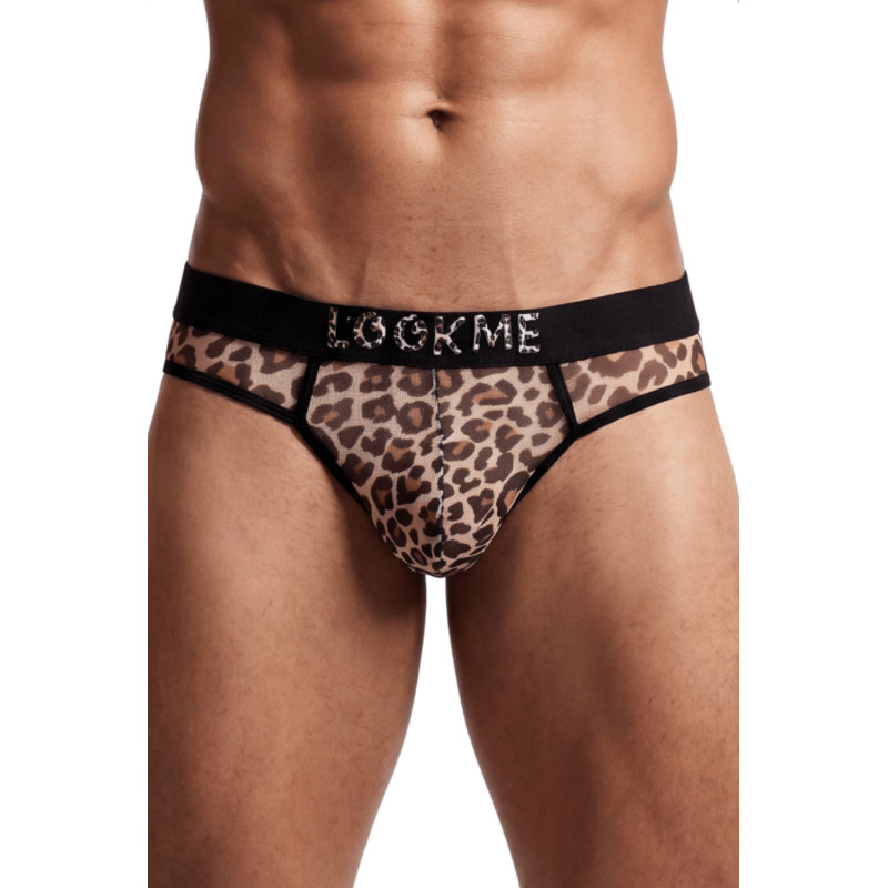 String en résille imprimé léopard Look Me