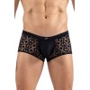 Boxer noir résille brodée Shinny Look Me