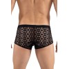 Boxer noir résille brodée Shinny Look Me