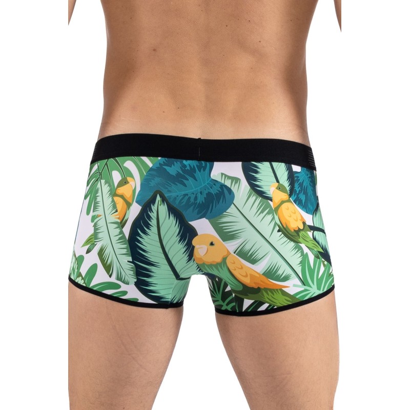 Boxer imprimé oiseau chanteur, Bird Singer Look Me
