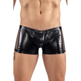 Boxer noir Black Desire en simili cuir Look Me