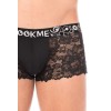 Boxer noir en dentelle délicate Look Me