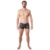 Boxer noir en fine dentelle avec légère transparence Look Me