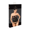 Corset en dentelle et powerwetlook – F406 One More Kiss