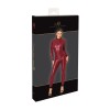 Combinaison powerwetlook bordeaux zip – F395 Dark Romance Noir HandMade