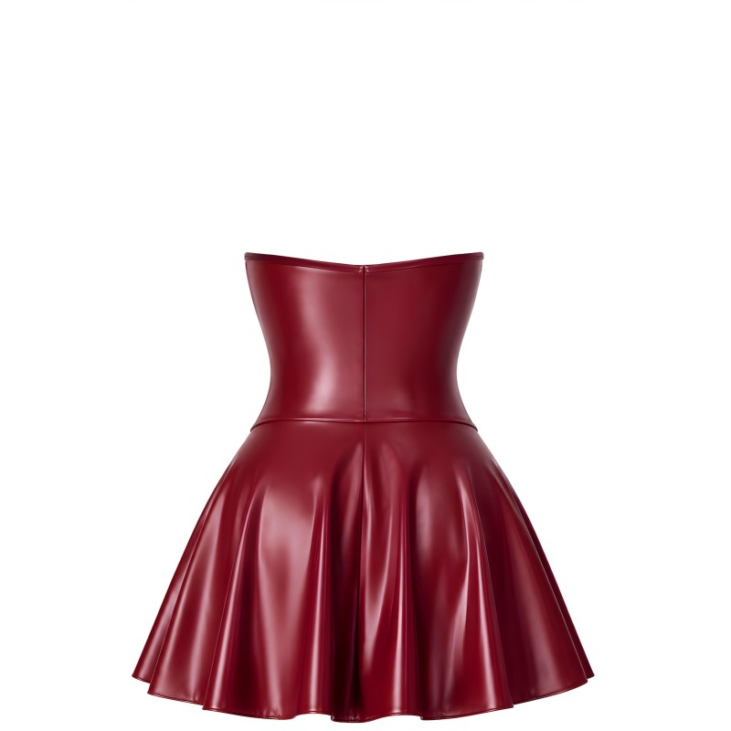 Robe corset powerwetlook bordeaux – F397 Dark Romance Noir HandMade