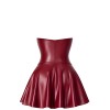 Robe corset powerwetlook bordeaux – F397 Dark Romance Noir HandMade