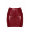 Mini jupe powerwetlook bordeaux – F399 Bordeaux Affair Noir HandMade