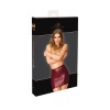 Mini jupe powerwetlook bordeaux – F399 Bordeaux Affair Noir HandMade