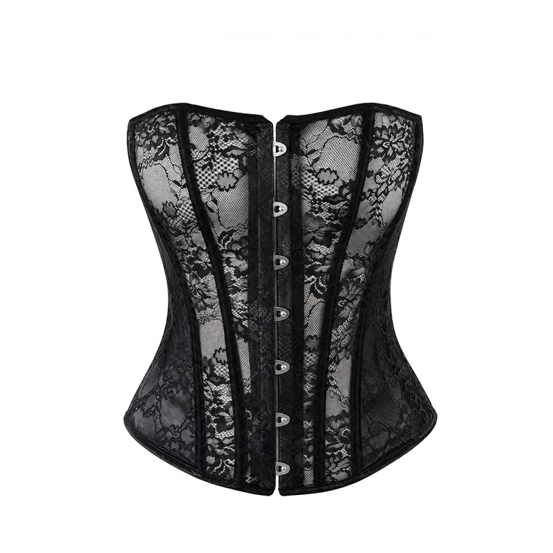 Corset One More Kiss F406 - Noir Handmade Noir HandMade
