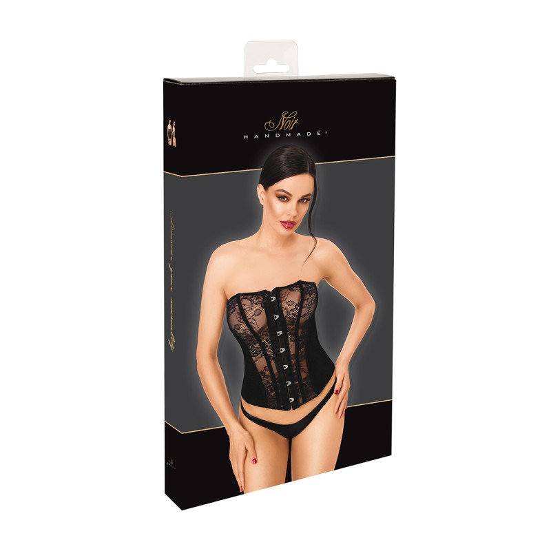 Corset One More Kiss F406 - Noir Handmade Noir HandMade