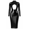 Robe mi-longue Dark Affair F401 - Noir Handmade Noir HandMade