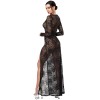 Robe longue One More Kiss F405 - Noir Handmade Noir HandMade
