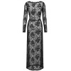 Robe longue One More Kiss F405 - Noir Handmade Noir HandMade