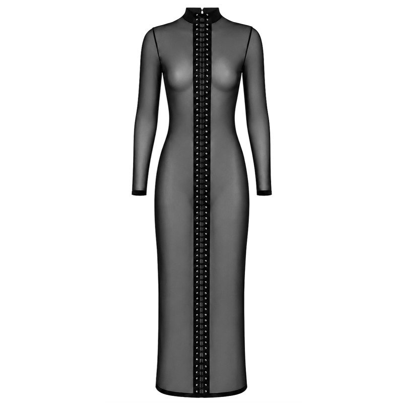 Robe longue Do Not Disturb F410 - Noir Handmade Noir HandMade