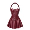 Mini robe corset Dark Romance F397 - Noir Handmade Noir HandMade