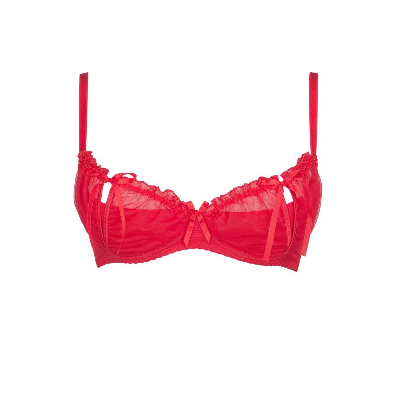 Soutien-gorge demi-bonnet Axami rouge – réf. 51595