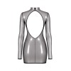 Mini robe manches longues Moondust F431 - Noir Handmade Noir HandMade