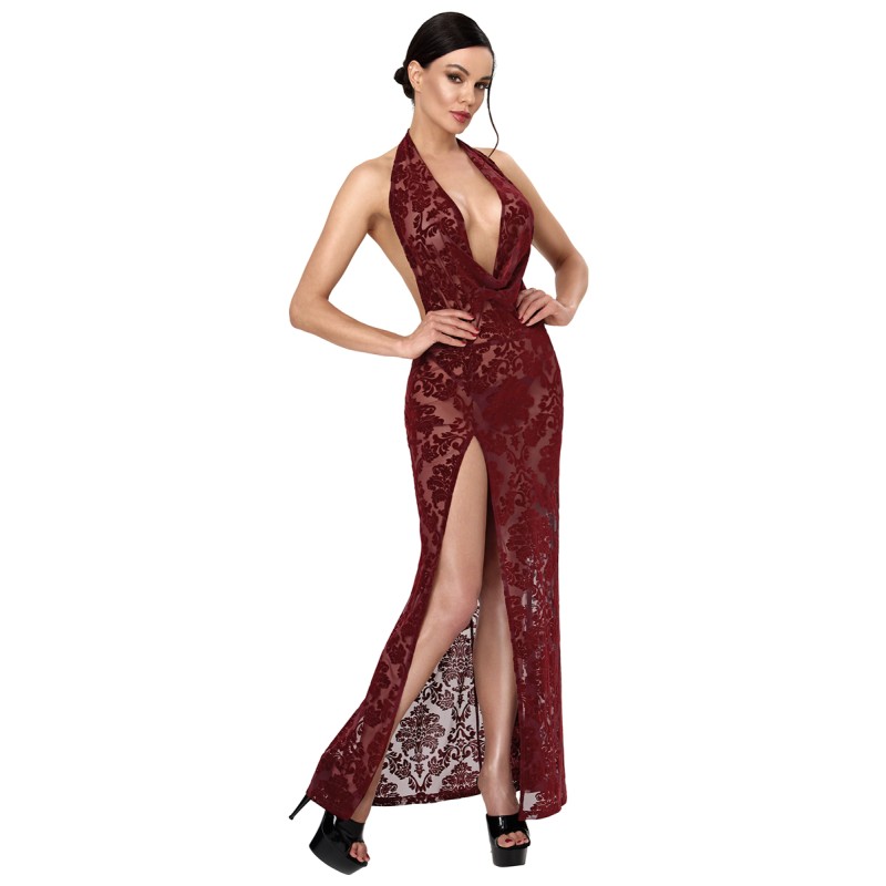 Robe longue Masquerade F424 - Noir Handmade Noir HandMade