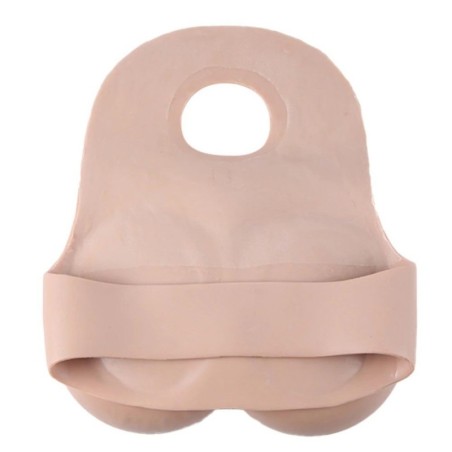 Buste faux seins silicone, dos nu