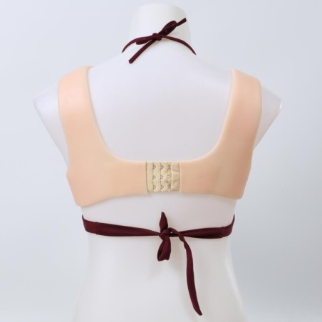 Buste faux seins silicone, style brassière