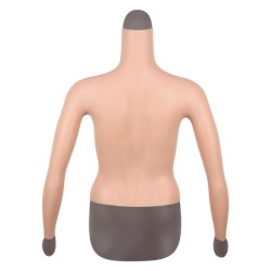 Buste poitrine silicone manches longues